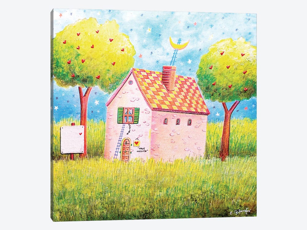 House In The Forest by Irene Goulandris 1-piece Canvas Art Print