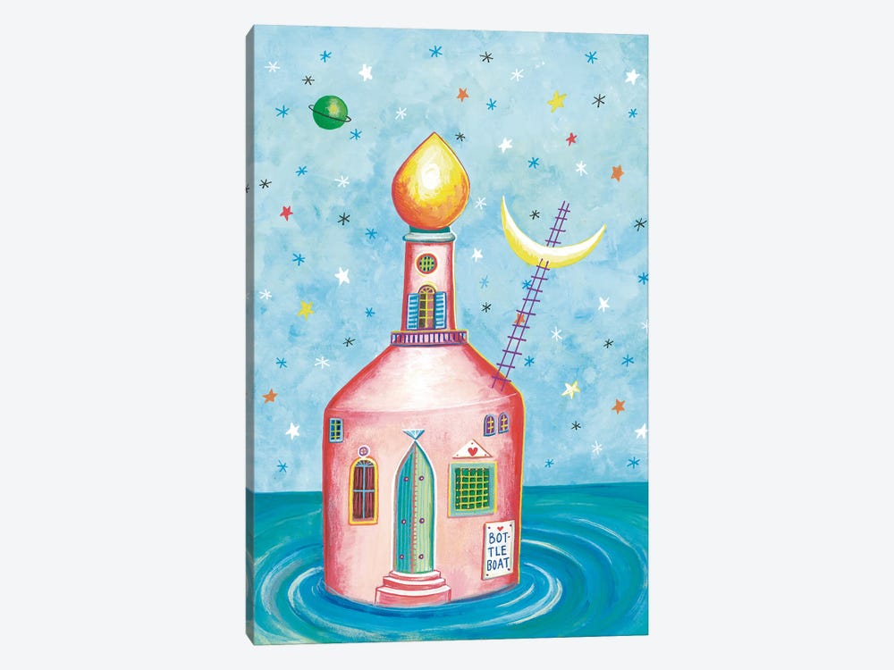 Bottle House by Irene Goulandris 1-piece Canvas Art Print