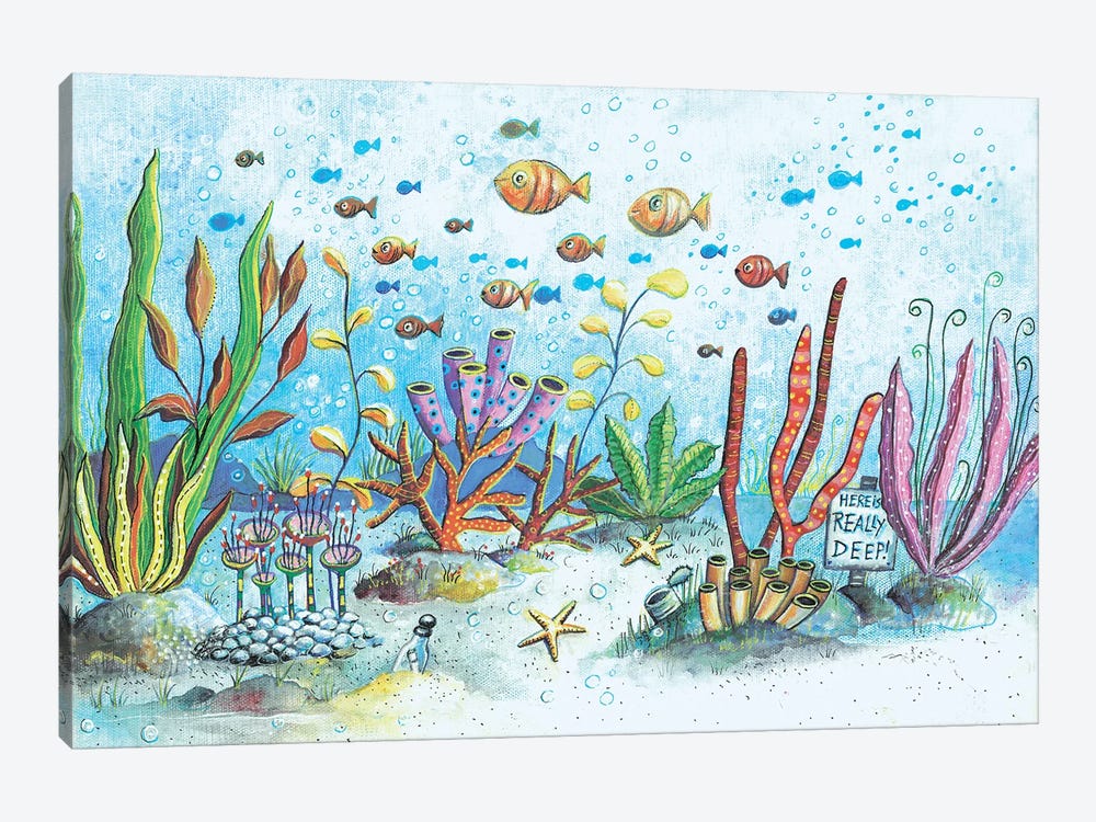 Happy Seabed by Irene Goulandris 1-piece Art Print