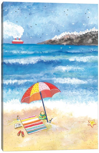 Summer Time Canvas Art Print - Gull & Seagull Art