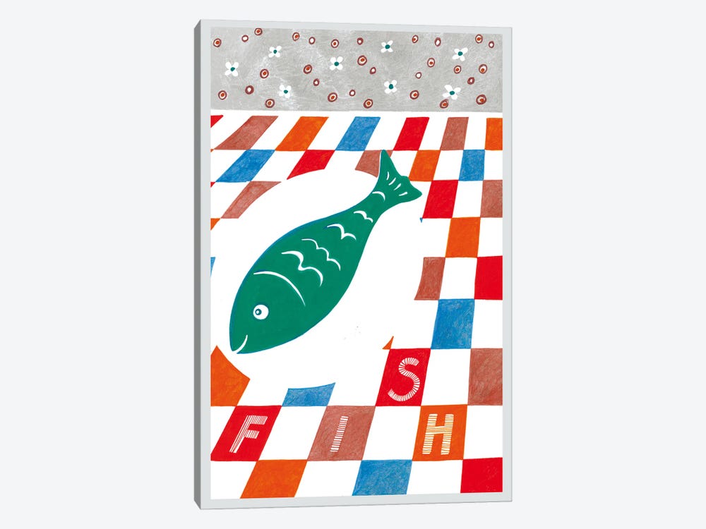 Fish Feast by Irene Goulandris 1-piece Canvas Art Print