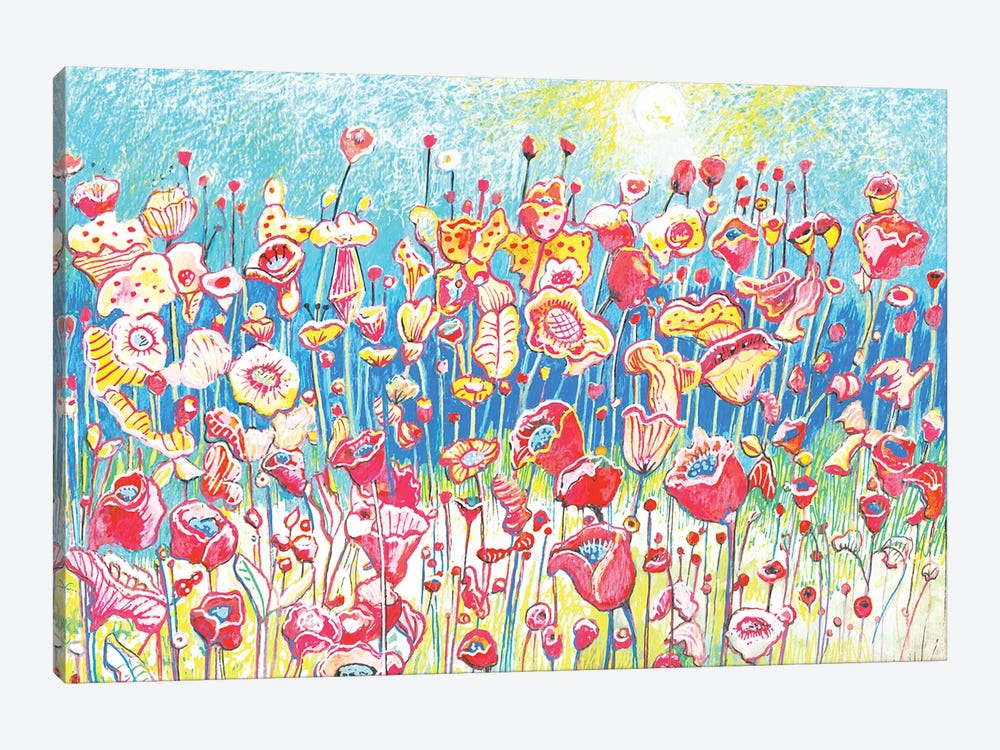 Flowers Blossom by Irene Goulandris 1-piece Canvas Art Print
