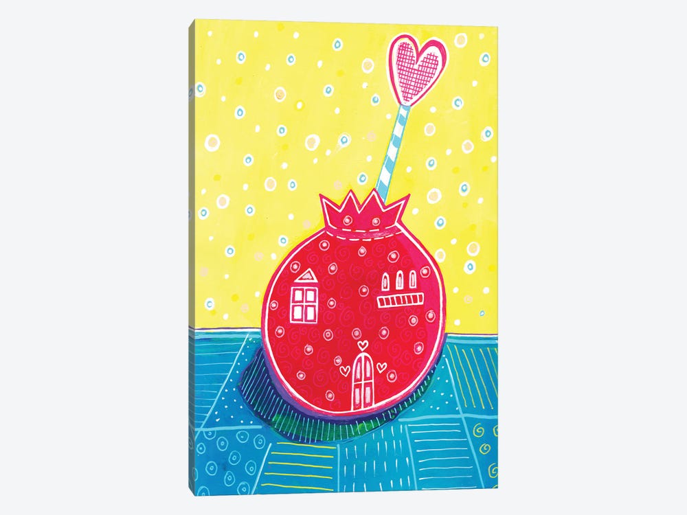 Pomegranate With Heart by Irene Goulandris 1-piece Canvas Art