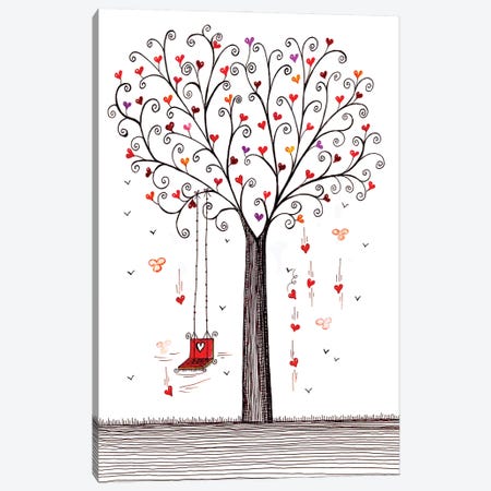 Tree With Swing Canvas Print #IGL8} by Irene Goulandris Canvas Wall Art