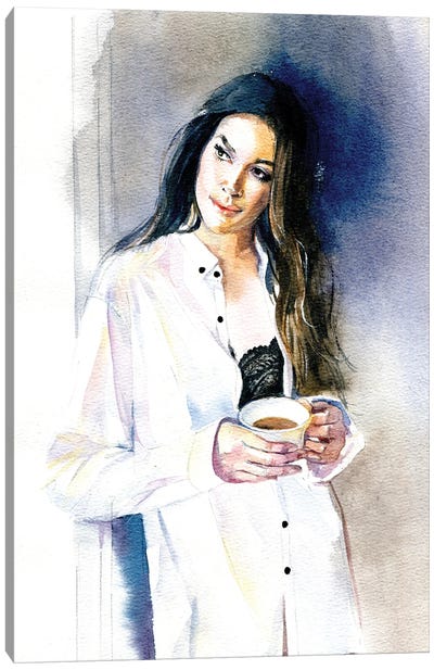 Morning Coffee Canvas Art Print - Marina Ignatova