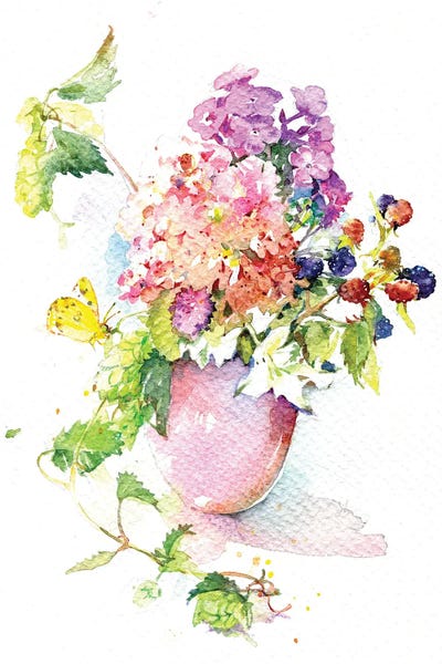 August Bouquet by Marina Ignatova framed wall art