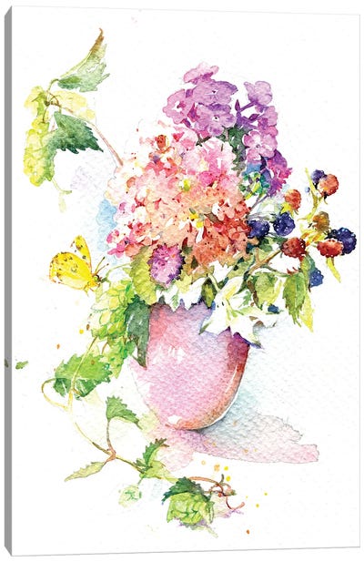 August Bouquet Canvas Art Print - Marina Ignatova