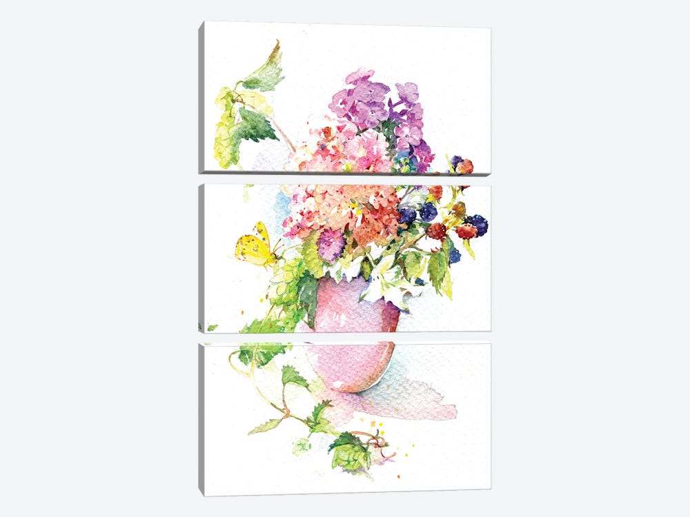 August Bouquet by Marina Ignatova 3-piece Art Print