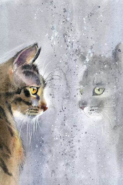 Tabbies: Cat By The Window II by Marina Ignatova