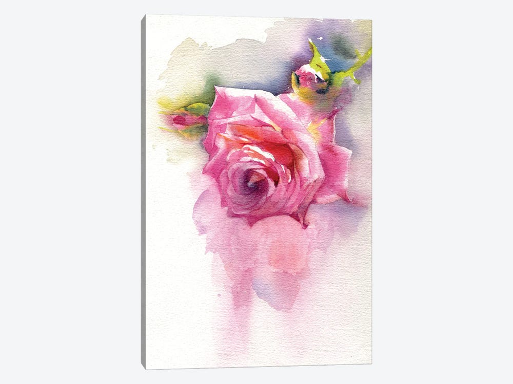 Rose by Marina Ignatova 1-piece Canvas Art Print