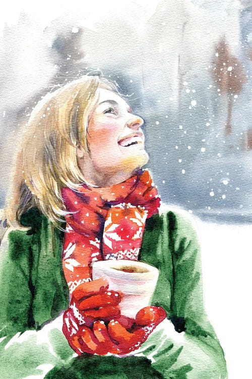 Snowfall by Marina Ignatova wall art