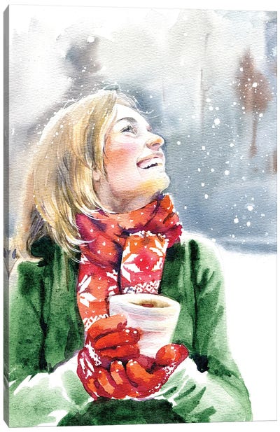 Snowfall Canvas Art Print - Marina Ignatova