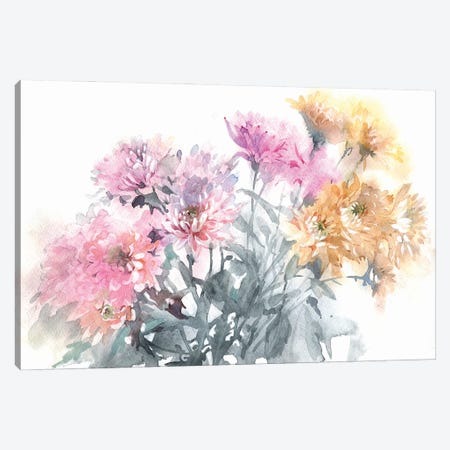 Chrysanthemums Canvas Print #IGN121} by Marina Ignatova Canvas Print