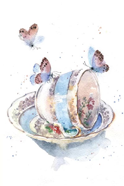 Marina Ignatova: Cup With Butterflies by Marina Ignatova