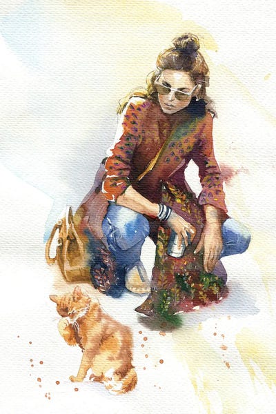 Orange Cats: Acquaintance by Marina Ignatova