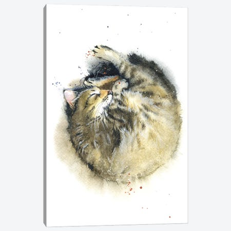 Cat's Dream Canvas Print #IGN133} by Marina Ignatova Canvas Artwork