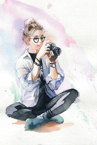 Beginning Photographer by Marina Ignatova framed wall art