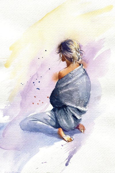 Sitting On The Floor by Marina Ignatova multi panel art