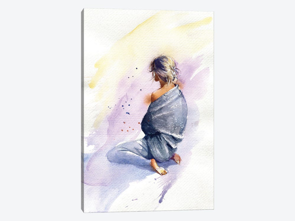 Sitting On The Floor by Marina Ignatova 1-piece Canvas Art Print