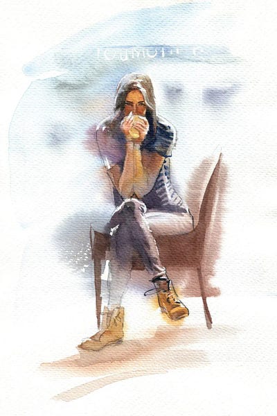 Hot Coffee by Marina Ignatova canvas print