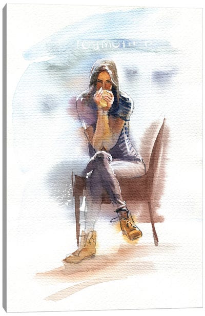 Hot Coffee Canvas Art Print - Marina Ignatova