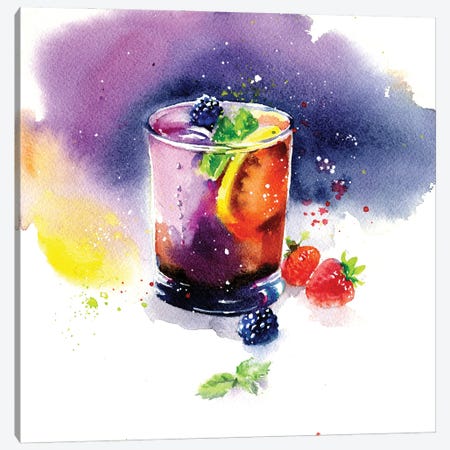 Cocktail Canvas Print #IGN150} by Marina Ignatova Canvas Wall Art