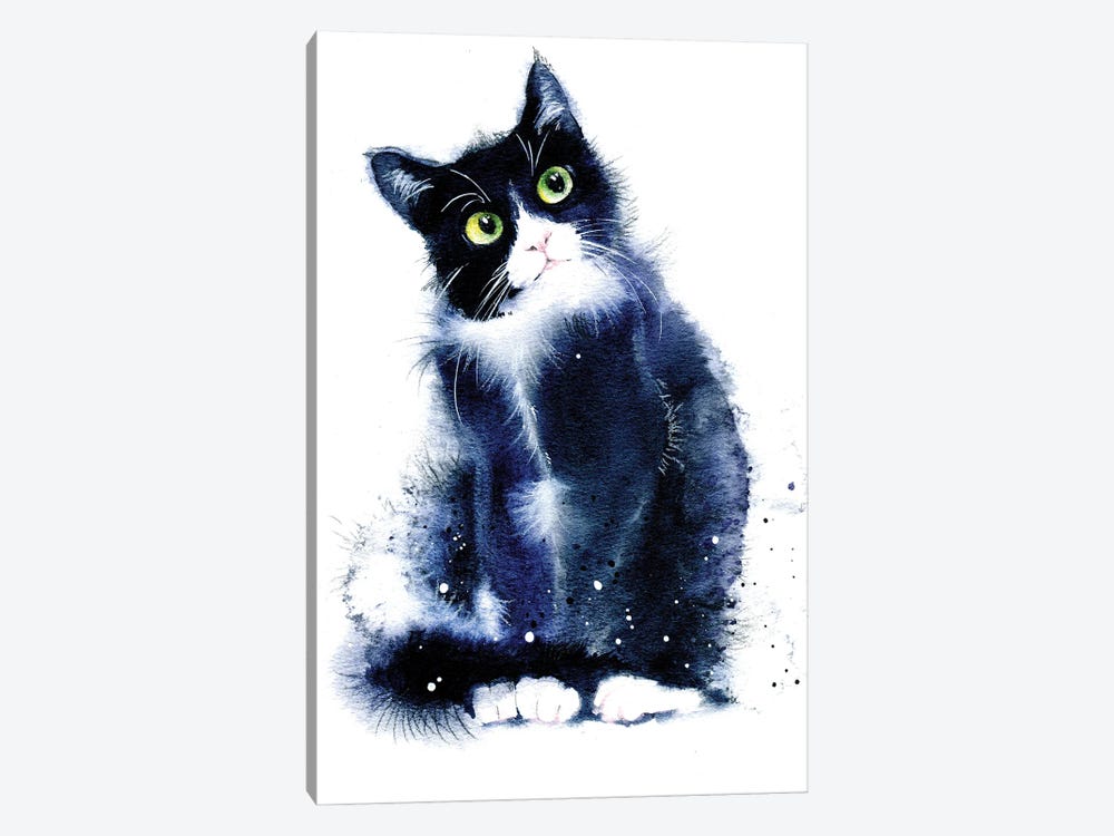 håndjern vest bud Black And White Cat Art Print by Marina Ignatova | iCanvas