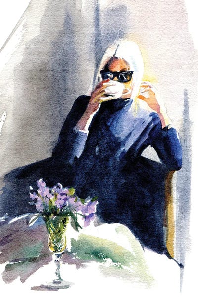 Eyewear: Violets and Coffee by Marina Ignatova