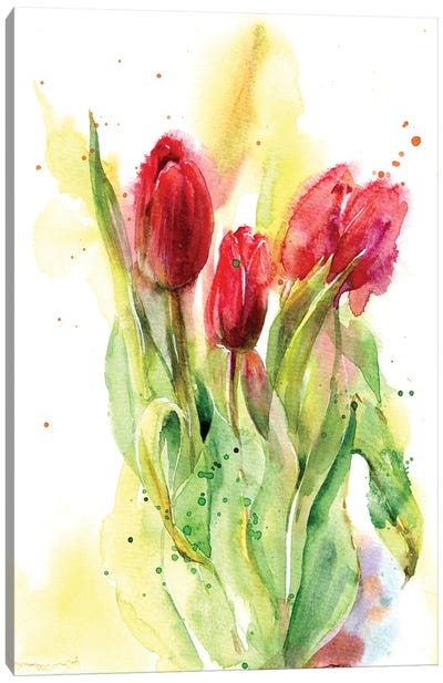 Red Tulips Canvas Art Print - Marina Ignatova
