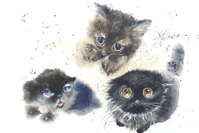 Kittens by Marina Ignatova art print