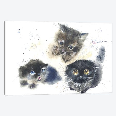 Kittens Canvas Print #IGN21} by Marina Ignatova Canvas Print