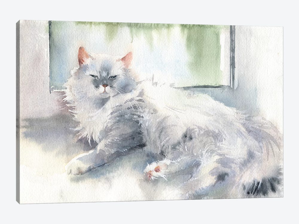 Liza The Cat by Marina Ignatova 1-piece Canvas Art