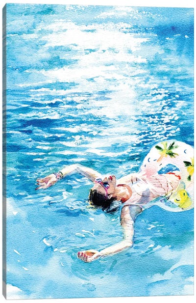 On The Water Canvas Art Print - Marina Ignatova