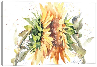 Sunflowers Canvas Art Print - Serene Watercolors