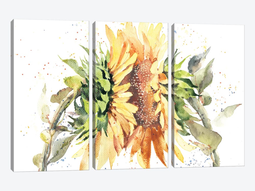 Sunflowers by Marina Ignatova 3-piece Canvas Art Print