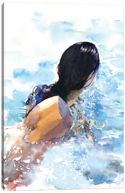Swimmer Canvas Art Print - Marina Ignatova