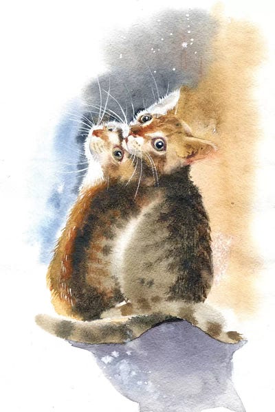 Marina Ignatova: Two Kittens by Marina Ignatova