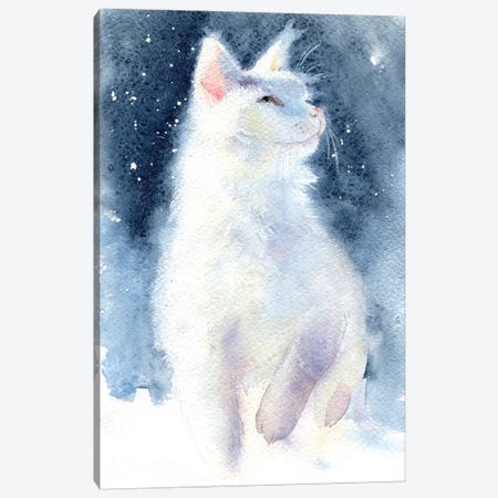 White Kitten II Canvas Print #IGN39} by Marina Ignatova Canvas Art