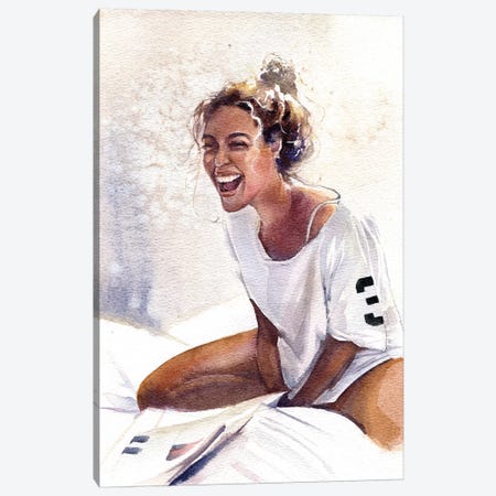 Laughter Canvas Print #IGN48} by Marina Ignatova Canvas Art Print