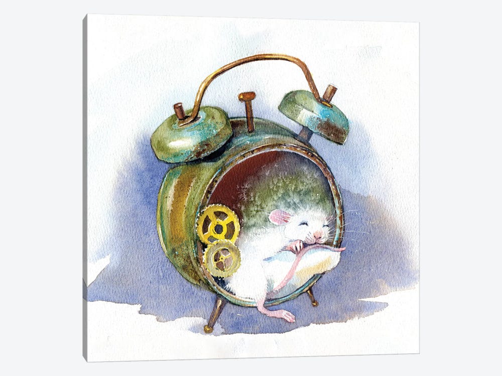 White Mouse by Marina Ignatova 1-piece Art Print