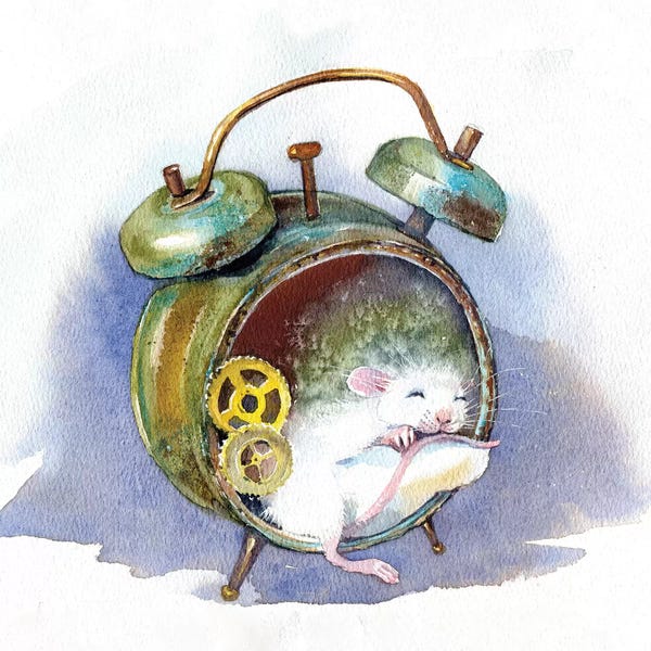 Rodents: White Mouse by Marina Ignatova