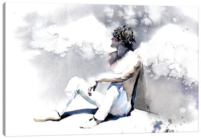Personal Angel Canvas Art Print - Angel Art