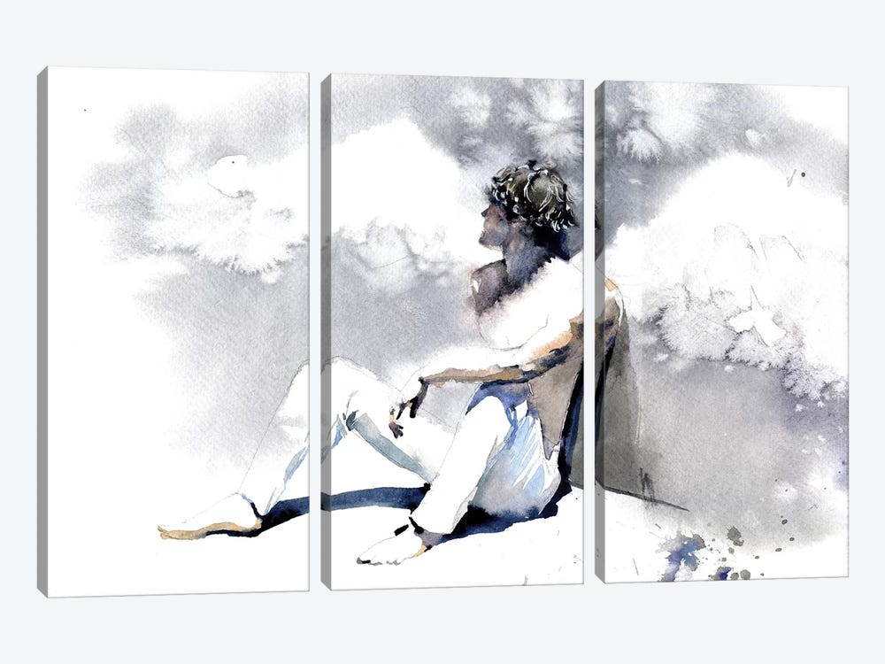 Personal Angel by Marina Ignatova 3-piece Canvas Print