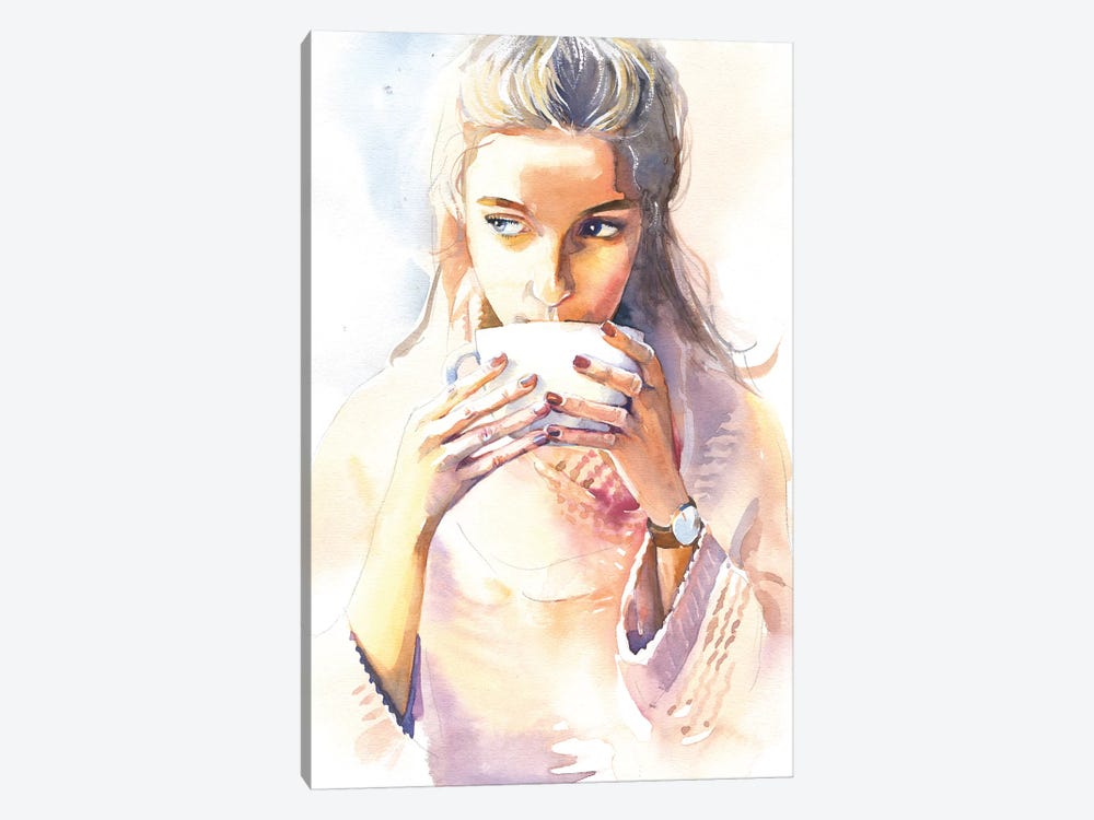 Morning Cocoa by Marina Ignatova 1-piece Canvas Art Print