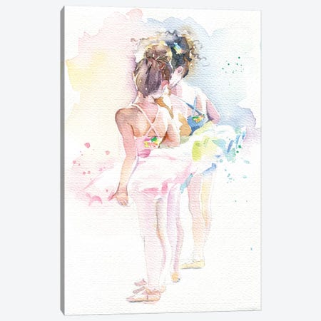 Little Ballerinas Canvas Print #IGN73} by Marina Ignatova Canvas Wall Art
