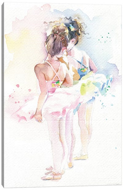 Little Ballerinas Canvas Art Print - Marina Ignatova