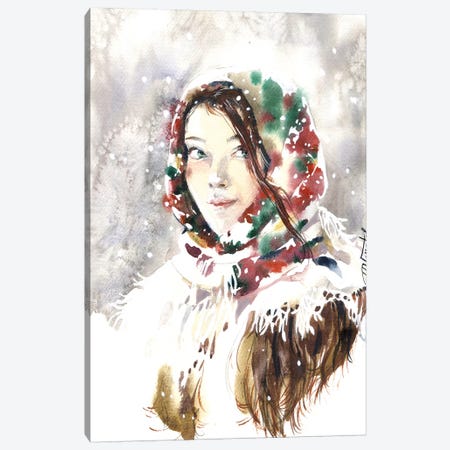 Russian Winter Canvas Print #IGN77} by Marina Ignatova Art Print