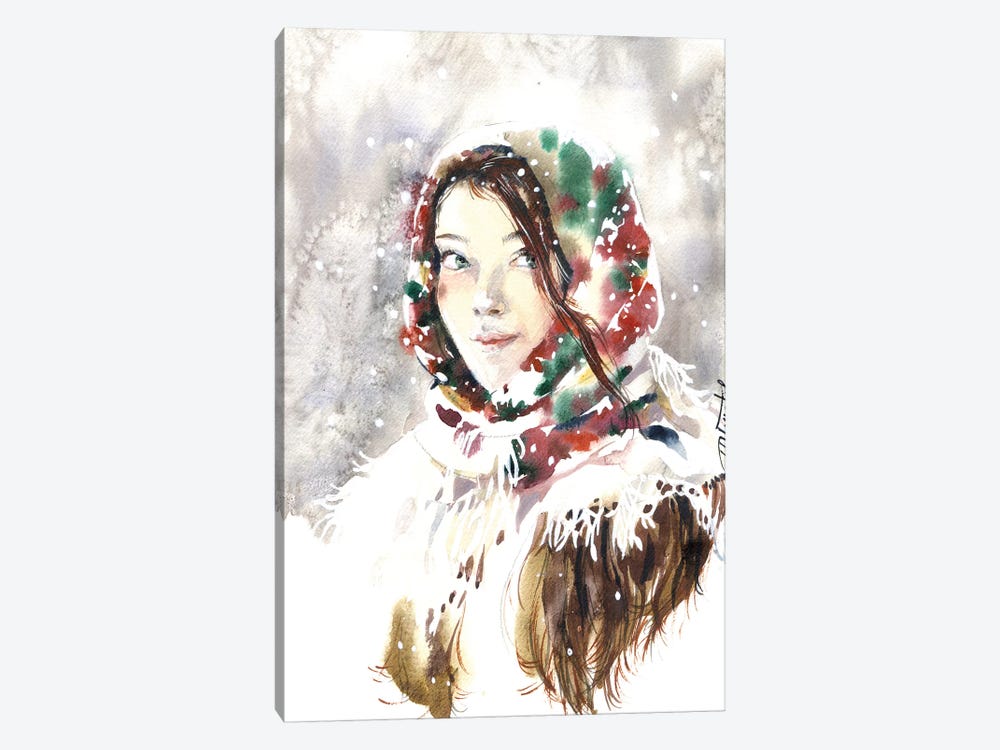 Russian Winter by Marina Ignatova 1-piece Canvas Artwork