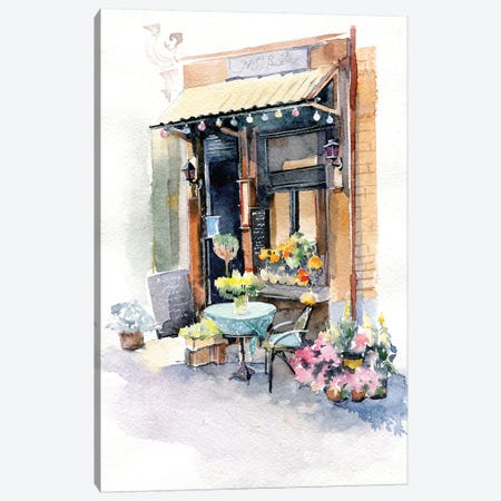 Small Shop Canvas Print #IGN78} by Marina Ignatova Canvas Artwork