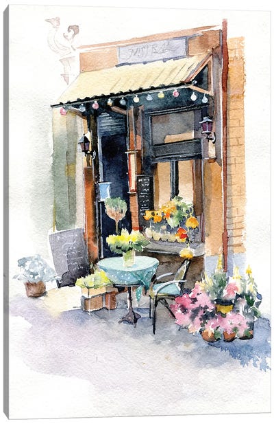 Small Shop Canvas Art Print - Marina Ignatova